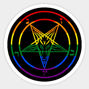 LGBT Baphomet Sticker